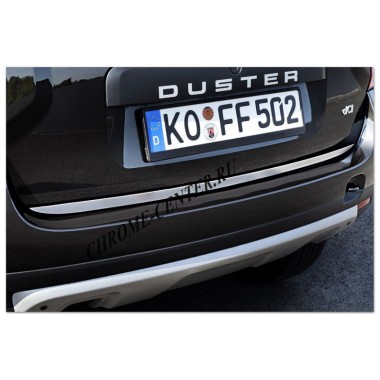 Накладка нижней кромки крышки багажника (нерж.сталь) Renault Duster (2010-) бренд – Croni главное фото